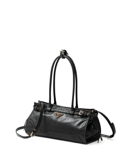 Prada Black Medium Leather Shoulder Bag