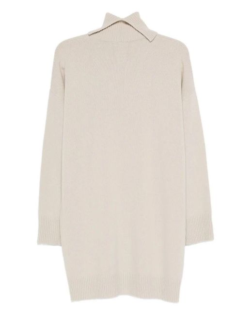 Roberto Collina White Dolcevita Dress