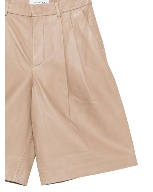 Yves Salomon Natural Solid Shorts