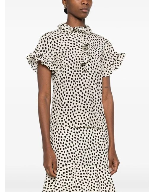Chloé White Short Sleeves Shirt