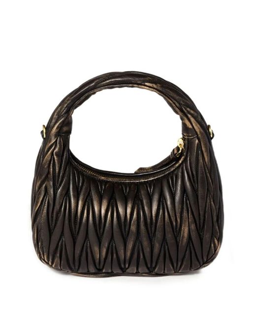 Miu Miu Black Borsa Hobo Wander