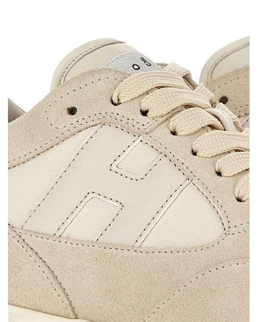 Hogan White Suede Sneakers Shoes