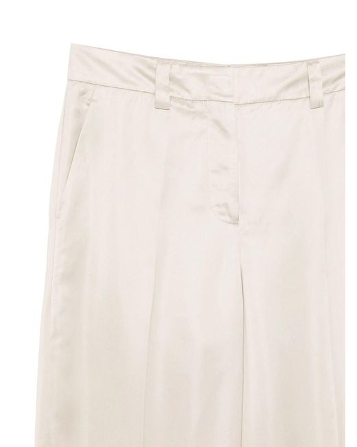 Incotex White Neera Satin Pants