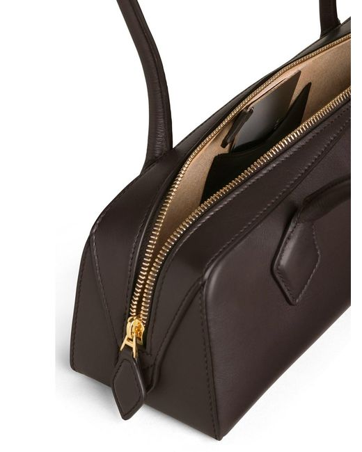 Alaïa Brown Le Teckel Medium Leather Bag