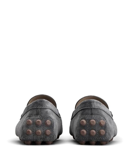 Tod's Gray Bubble Gum Moccasins Shoes for men