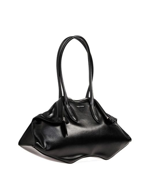McQueen Black Manta Nappa Bag