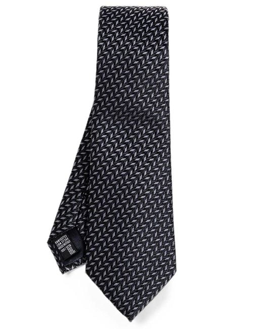 Giorgio Armani Blue Silk Tie for men