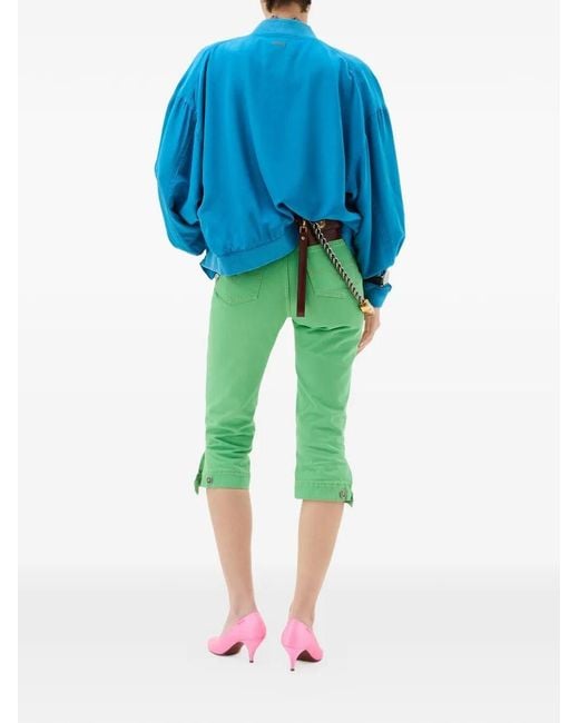 Versace Green Capri Denim Jeans