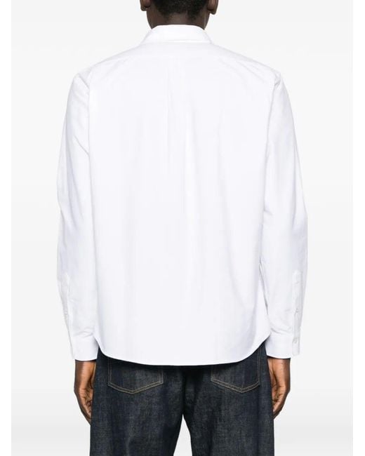 KENZO White Boke Flower Crest Casual Shirt for men