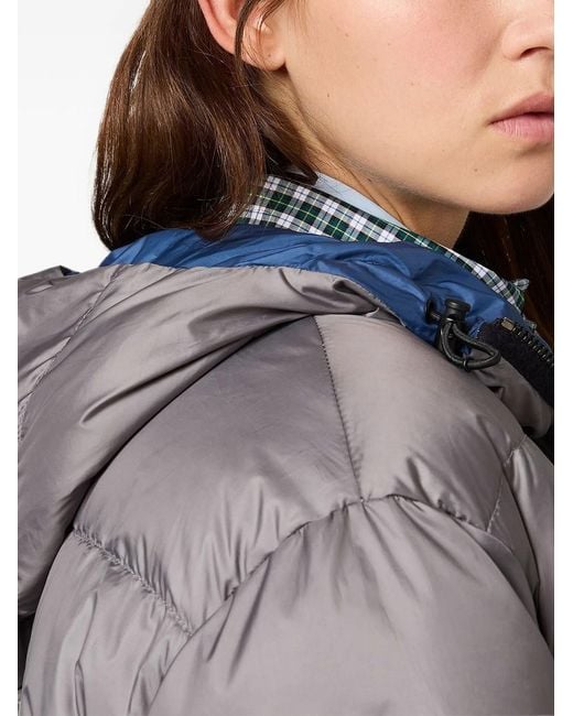 Miu Miu Gray Light Pongé Down Jacket