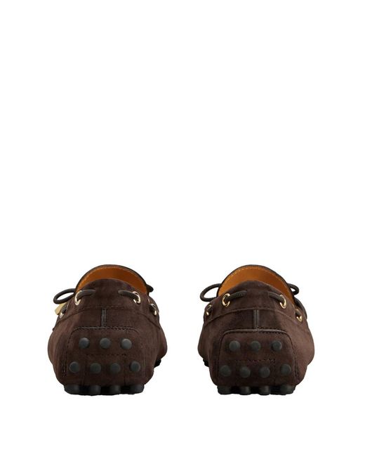 Tod's Brown Round-Toe Loafers