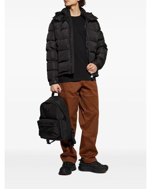 Moncler Black Short Down Jacket Maya Matt for men
