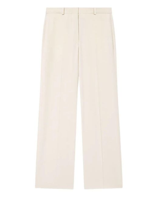 Isabel Marant White Noanda Silk Blend Trousers