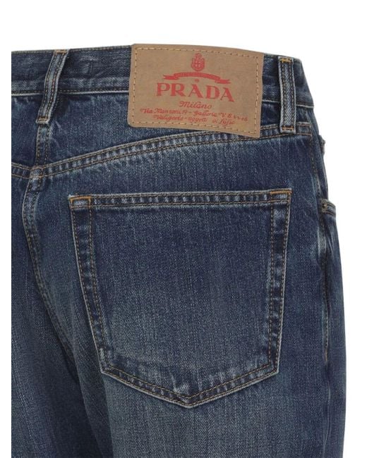Prada Blue Selvage Denim Jeans Clothing
