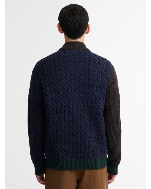 Barbour Black Paul Smith Loves : Gamefair Wool Cardigan for men