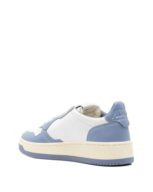 Autry Blue Medalist Low-Top Sneakers