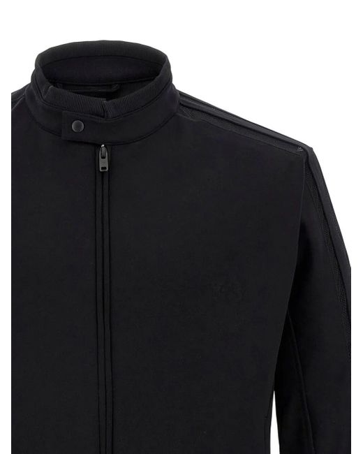 Y-3 Black Techno Fabric Full-Zip Sweatshirt for men