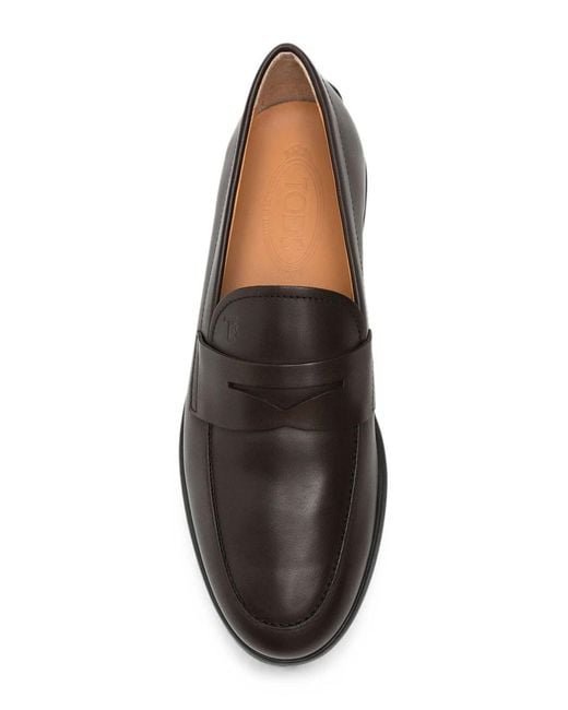 Tod's Gray Logo Collection Loafers for men