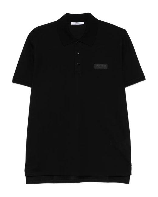 Givenchy Black Short Sleeve Polo Regular Fit for men