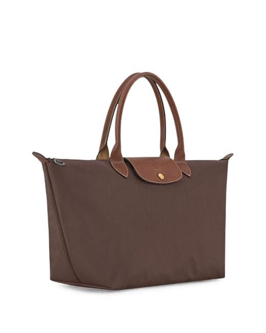Longchamp Brown Bag With Handle L Le Pliage Original