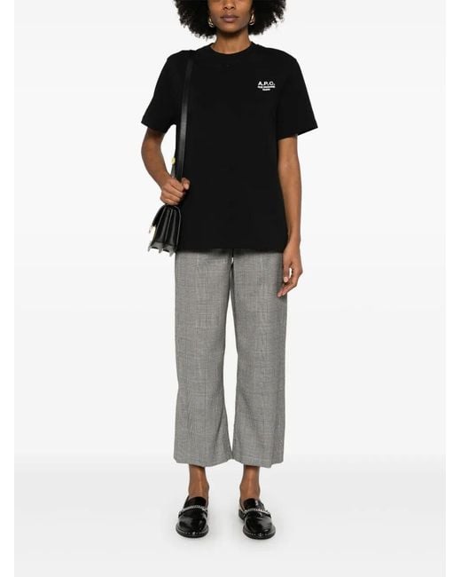 A.P.C. Black T-Shirts And Polos