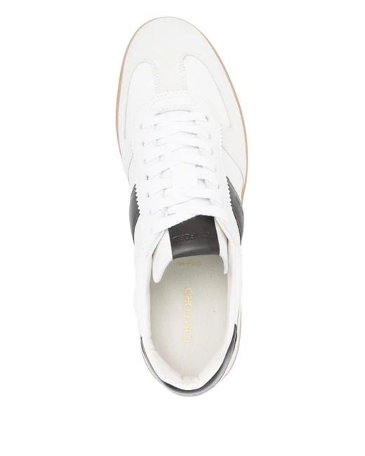 Tom Ford White Archer Leather Sneaker for men
