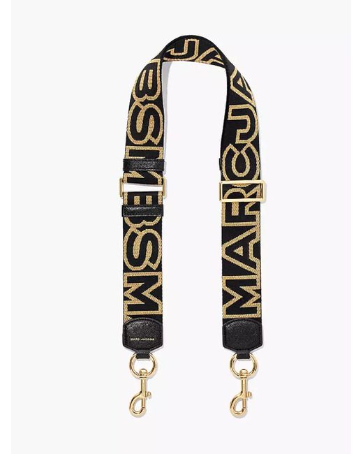 The Outline Logo Webbing Strap di Marc Jacobs in White