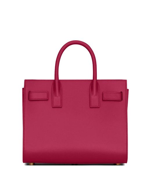 Saint Laurent Pink Sac De Jour Nano In Smooth Leather