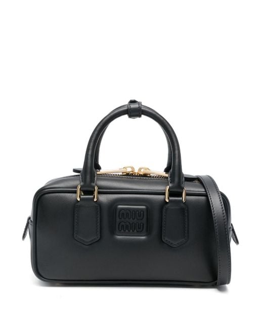 Miu Miu Black Arcadie Regular Leather Bag