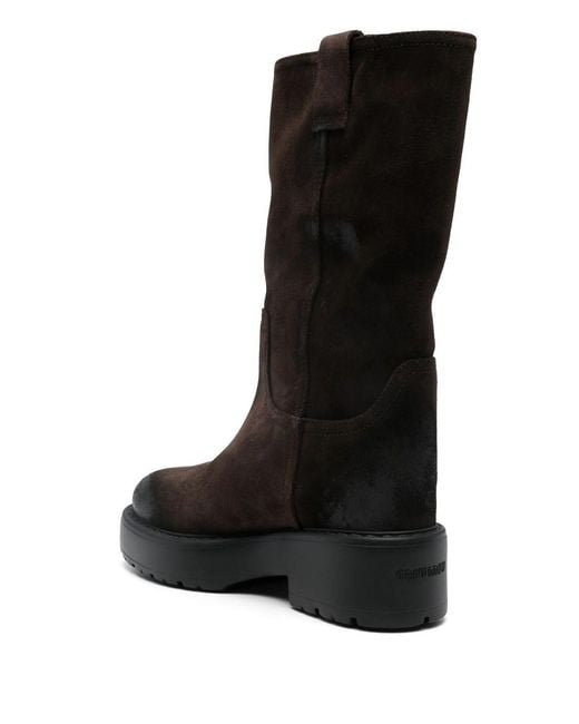 Miu Miu Black Stivaletti (16-28) Scamosciato Old