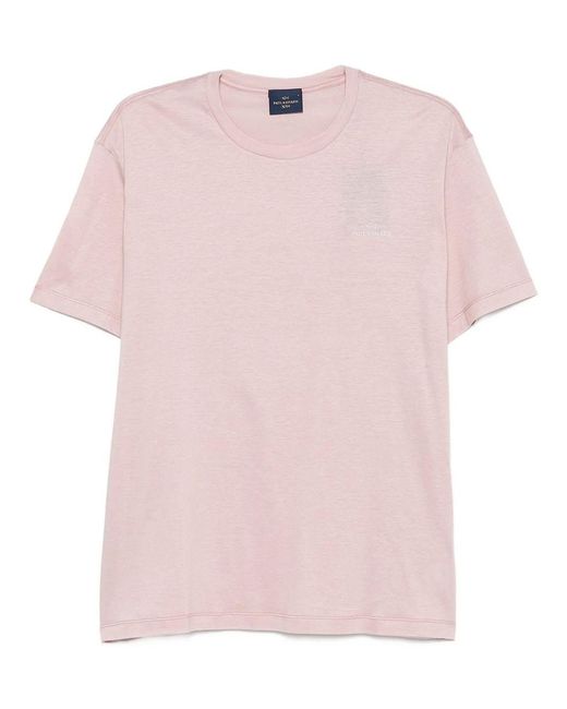 Paul & Shark Pink Logo T-Shirts for men