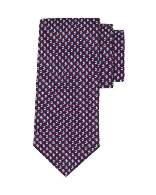 Ferragamo Purple Cravatta 8Cm Brio for men