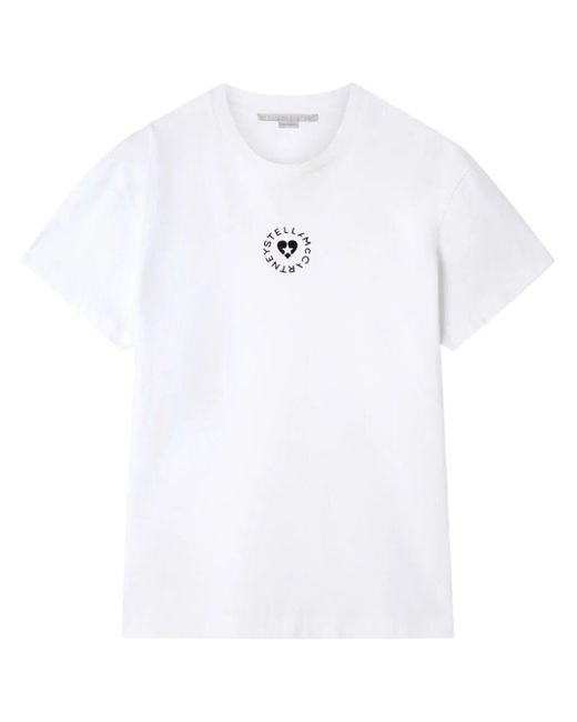 Stella McCartney White Lovestruck Logo T-shirt