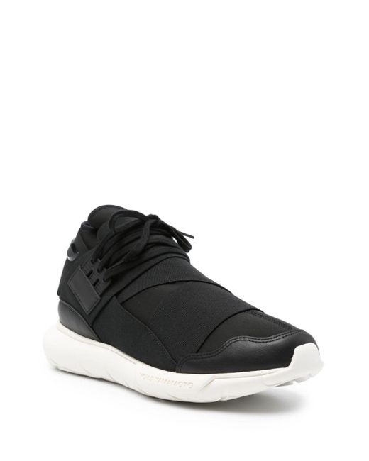 Y-3 Black And Off Qasa Sneakers for men