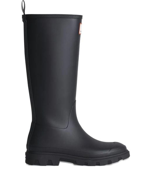 Maison Kitsuné Black X Hunter Downpoor Waterproof Rubber High Boots Shoes