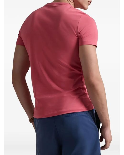 Polo Ralph Lauren Pink Slim Fit Cotton Jersey T-Shirt for men