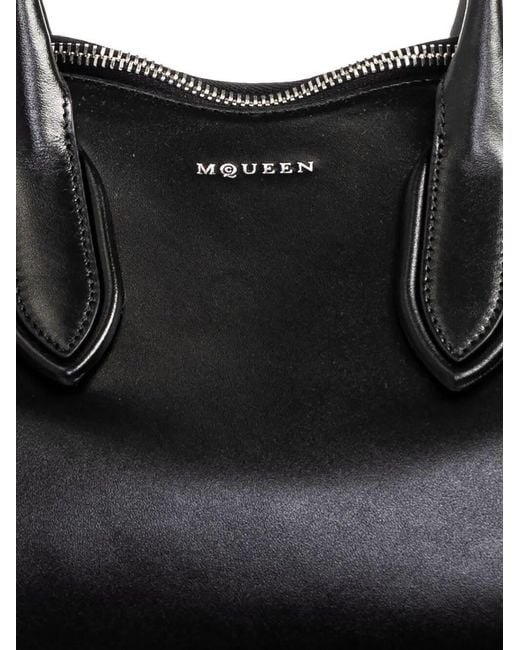 McQueen Black Manta Nappa Bag