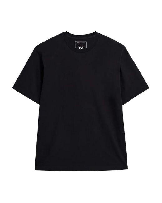 Y-3 Black Cotton T-Shirt for men