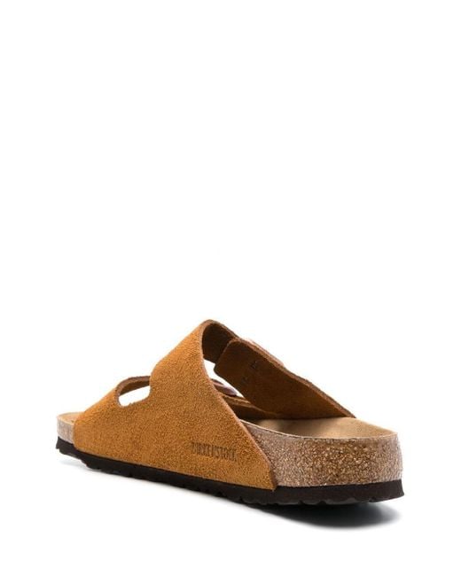 Birkenstock Brown Arizona Suede Sandals Shoes for men
