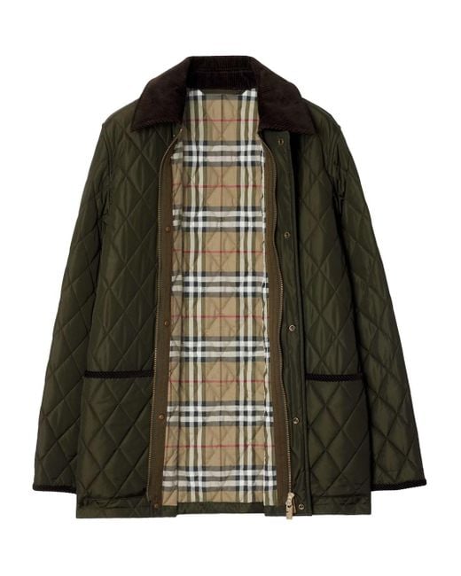 Burberry Black Diamond-Quilting Jacket