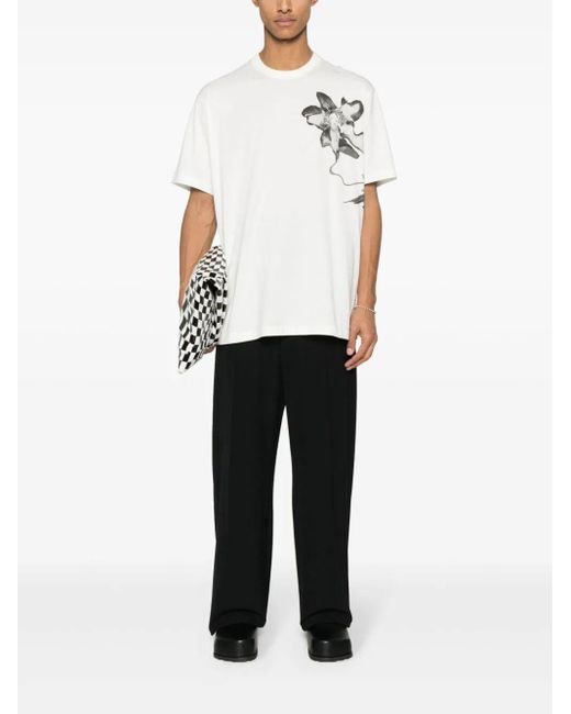 Y-3 White Y-3 Y-3 Graphic T-Shirt for men