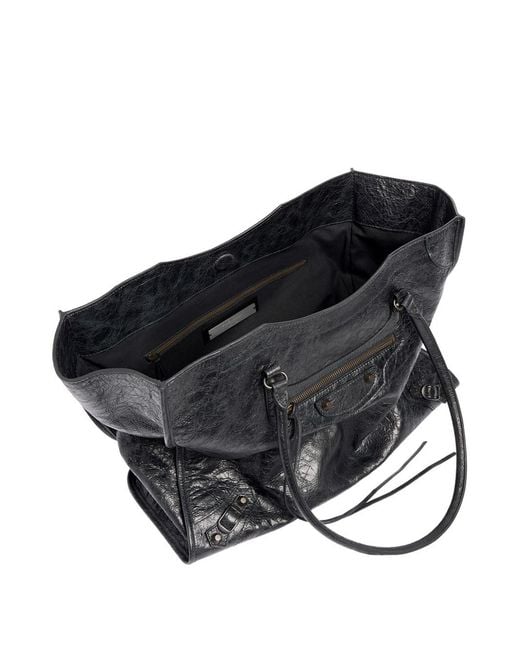 Balenciaga Black Le City Tote Bag Medium