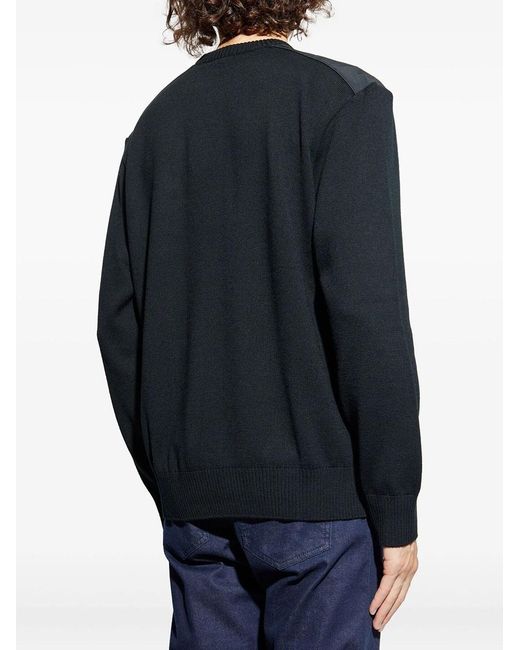 Paul & Shark Blue Soft Cool Touch Wool Sweater With Typhoon Details for men