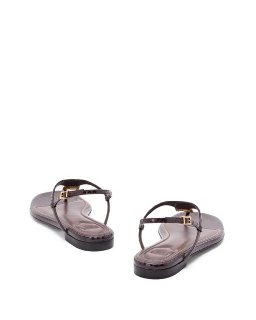 Fendi Brown Ffold Ayers Flip-Flops Shoes