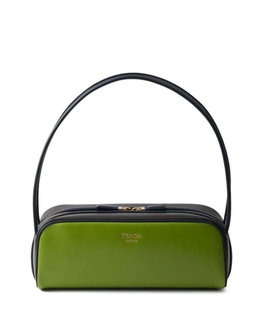 Prada Green Swing Leather Shoulder Bag