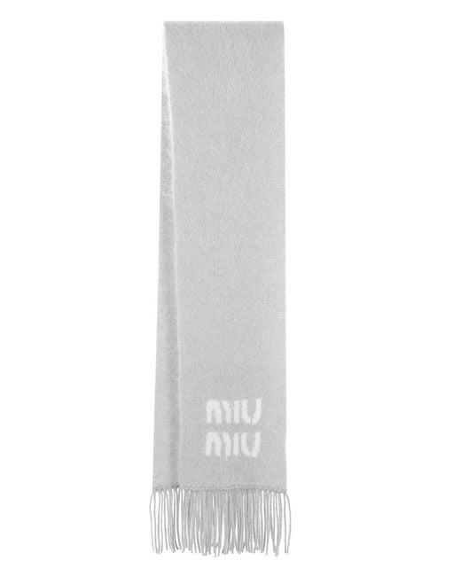 Sciarpa di Miu Miu in White