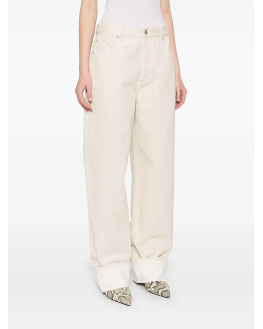 Bottega Veneta White Denim Cotton Jeans