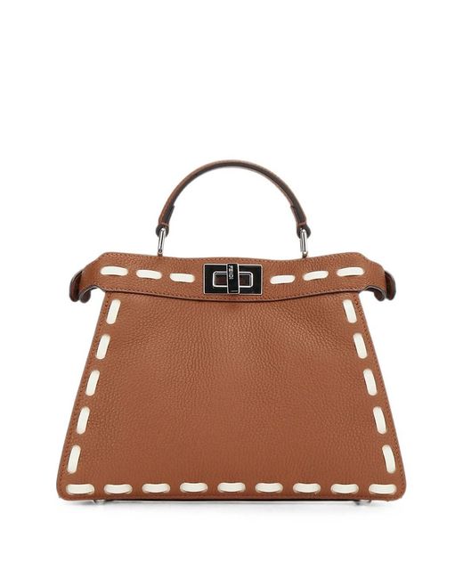 Fendi Brown Peekaboo Iseeu Small Bag