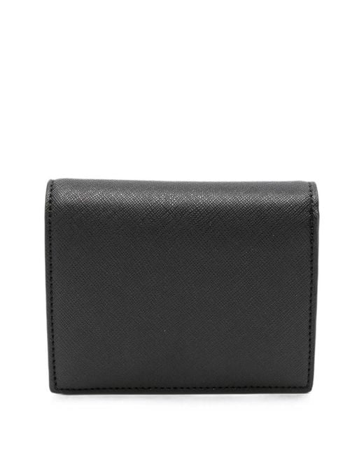 Vivienne Westwood Black Bi-Fold Wallet With Button