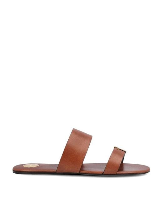Saint Laurent Brown Babylone Slides